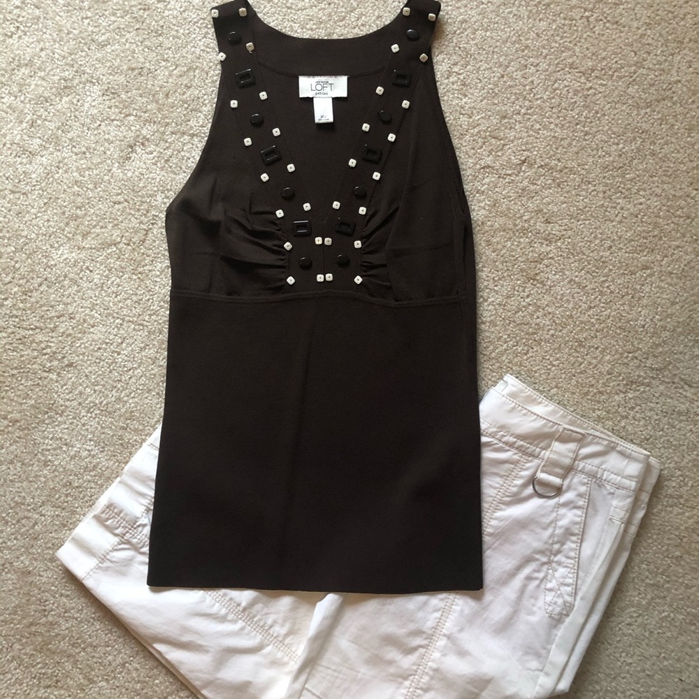 Loft 00P capris & XSP sweater